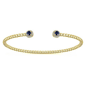 Gabriel Fashion 14 Karat Diamond Bujukan Bangle Bracelet BG4122Y45SA