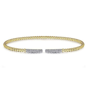 Gabriel Fashion 14 Karat Diamond Bujukan Bangle Bracelet BG4218-6Y45JJ