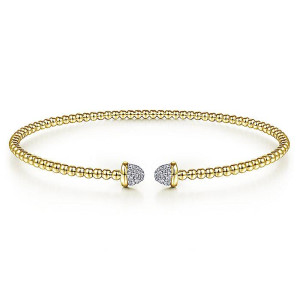 Gabriel Fashion 14 Karat Diamond Bujukan Bangle Bracelet BG4248-6Y45JJ