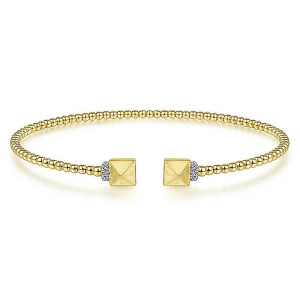 Gabriel Fashion 14 Karat Diamond Bujukan Bangle Bracelet BG4255-6Y45JJ