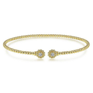 Gabriel Fashion 14 Karat Diamond Bujukan Bangle Bracelet BG4261-6Y45JJ