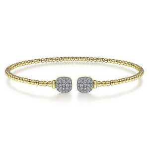 Gabriel Fashion 14 Karat Diamond Bujukan Bangle Bracelet BG4258-6Y45JJ