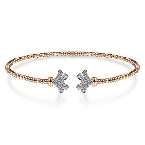 Gabriel Fashion 14 Karat Diamond Bujukan Bangle Bracelet BG4260-6K45JJ