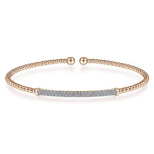 Gabriel Fashion 14 Karat Diamond Bujukan Bangle Bracelet BG4262-6K45JJ