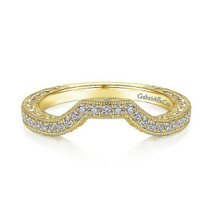 Gabriel 14 Karat Victorian Wedding Band WB14440R4Y44JJ