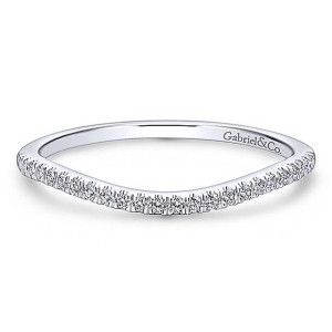 Gabriel Platinum Curved Wedding Band WB12600S3PT4JJ