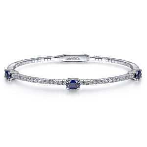 Gabriel Fashion 14 Karat Demure Bangle Bracelet BG3339W45SB