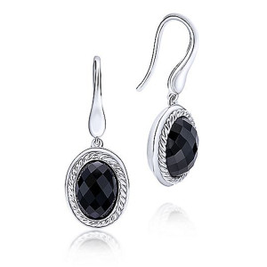 Gabriel Fashion Silver Braided Drop Earrings EG11729SVJOX
