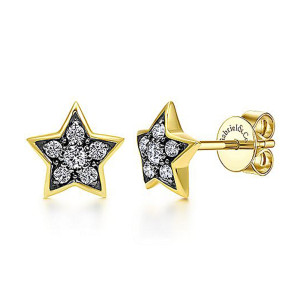 Gabriel Fashion 14 Karat Trends Stud Earrings EG12375Y45JJ