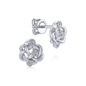 Gabriel Fashion Silver Contemporary Stud Earrings EG12383SV5JJ