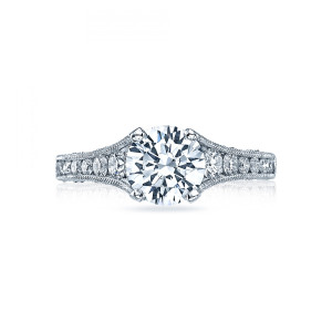 Tacori Platinum Crescent Engagement Ring HT2510712X