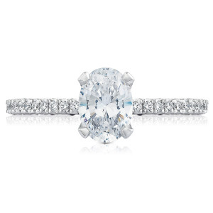 Tacori HT254515OV75X55 18 Karat Petite Crescent Engagement Ring