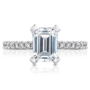 Tacori HT2545EC8X6 18 Karat Petite Crescent Engagement Ring