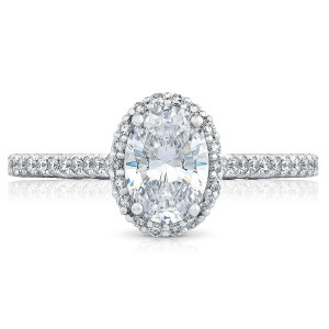 Tacori HT254715OV75X55 18 Karat Petite Crescent Engagement Ring