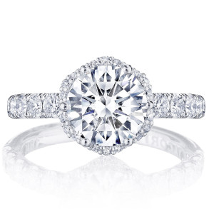 Tacori HT257225RD8W 18 Karat Petite Crescent Engagement Ring