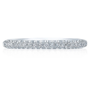 HT2581BET Platinum Tacori Sculpted Crescent Diamond Wedding Ring