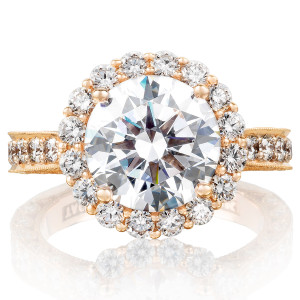 Tacori HT2605RD95PK 18 Karat Pretty In Pink Engagement Ring