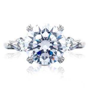 HT2628RD10 Platinum Tacori RoyalT Engagement Ring
