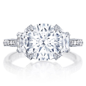 HT2656RD95 Platinum Tacori RoyalT Engagement Ring