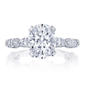 HT2667OV10X8 Platinum Tacori Classic Crescent Engagement Ring
