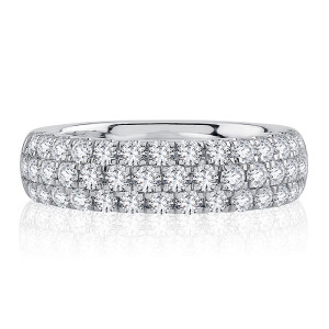 A.JAFFE Platinum Metropolitan Diamond Stackable Ring WRC1116E