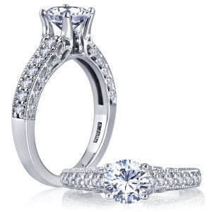 A.JAFFE 18 Karat Classic Engagement Ring ME1664