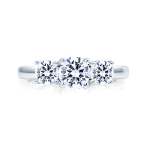 A.JAFFE Platinum Classic Engagement Ring ME1704