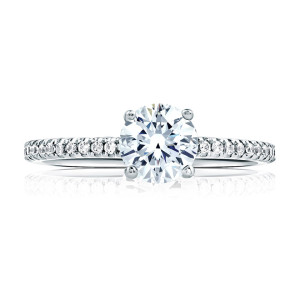 A.JAFFE 18 Karat Classic Engagement Ring ME1750