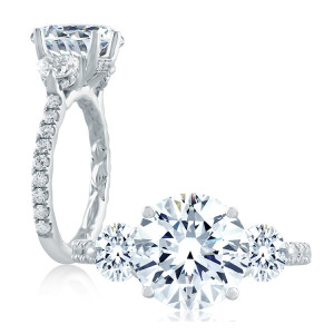A.JAFFE Platinum Classic Engagement Ring ME1871Q