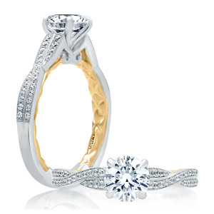 A.JAFFE 18 Karat Classic Engagement Ring ME2031Q