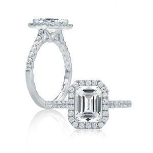 A.JAFFE 18 Karat Classic Engagement Ring ME2051Q