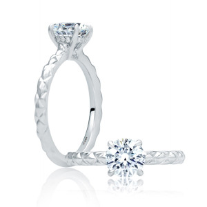 A.JAFFE Platinum Classic Engagement Ring ME2058Q