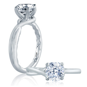 A.JAFFE 14 Karat Classic Engagement Ring ME2123Q