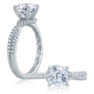 A.JAFFE 18 Karat Classic Engagement Ring ME2132Q