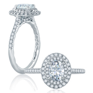 A.JAFFE 18 Karat Classic Engagement Ring ME2173Q