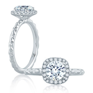 A.JAFFE 18 Karat Classic Engagement Ring ME2192Q