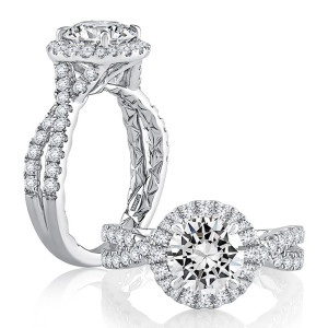 A.JAFFE 18 Karat Classic Engagement Ring MECRD2354Q