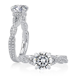 A.JAFFE 18 Karat Classic Engagement Ring MECRD2406Q