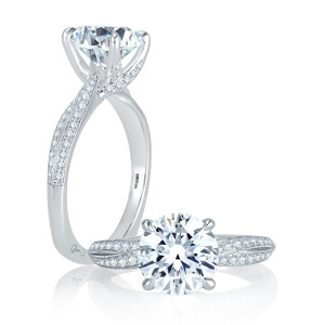 A.JAFFE 18 Karat Signature Engagement Ring MES740Q