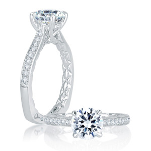 A.JAFFE 14 Karat Signature Engagement Ring MES743Q