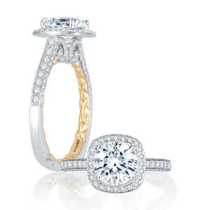 A.JAFFE 18 Karat Signature Engagement Ring MES762Q