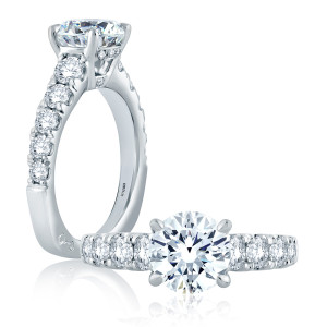 A.JAFFE Platinum Signature Engagement Ring MES870