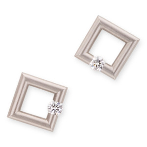 Steven Kretchmer Square Micro Jazz Earrings