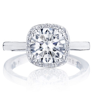 Tacori P1012CU8FW 14 Karat Coastal Crescent Engagement Ring