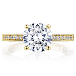 Tacori P1022RD8FY 14 Karat Coastal Crescent Engagement Ring