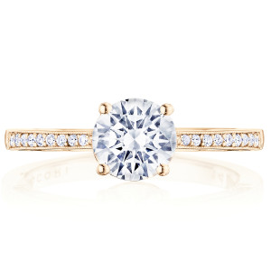 Tacori P102RD65FPK 14 Karat Coastal Crescent Engagement Ring