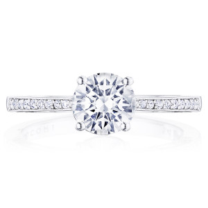 Tacori P102RD65FW 14 Karat Coastal Crescent Engagement Ring