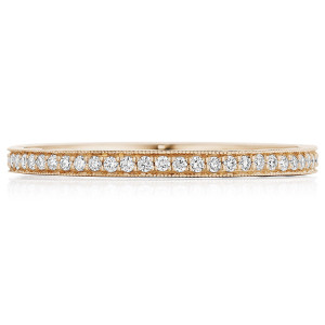 Tacori 14 Karat Coastal Crescent Wedding Band P103B34FPK