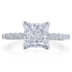 Tacori P1042PR7FW 14 Karat Coastal Crescent Engagement Ring
