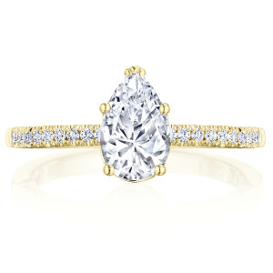 Tacori P104PS85X55FY 14 Karat Coastal Crescent Engagement Ring